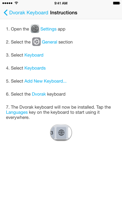 Dvorak Keyboard Layout Screenshot