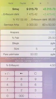 Deposit - Bileşik Faiz Hesaplama Aracı iphone resimleri 1