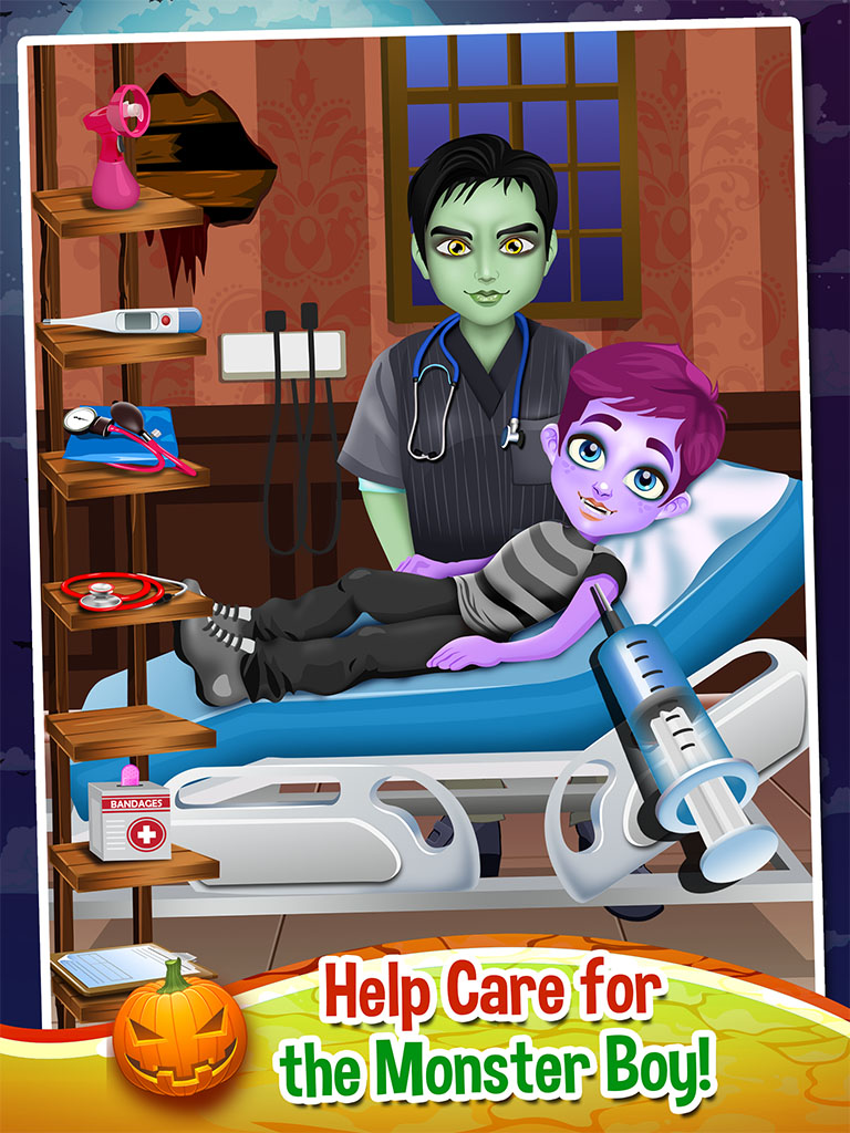 Mommy's Monster Pet Newborn Baby Doctor Salon - my new born spa care games!