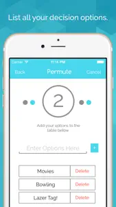 Permute - Social decision making by comparison and anonymous poll screenshot #2 for iPhone