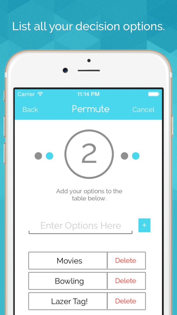 Permute - Social decision making by comparison and anonymous poll