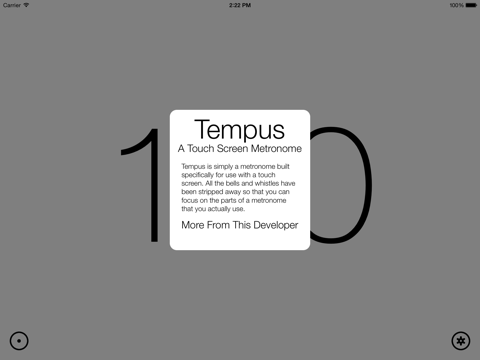 Screenshot #4 pour Tempus - A Touch Screen Metronome