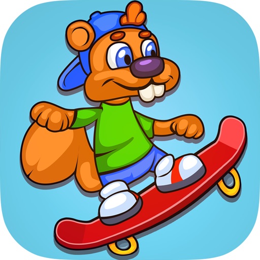 Skateboarding Squirrel Day PRO iOS App