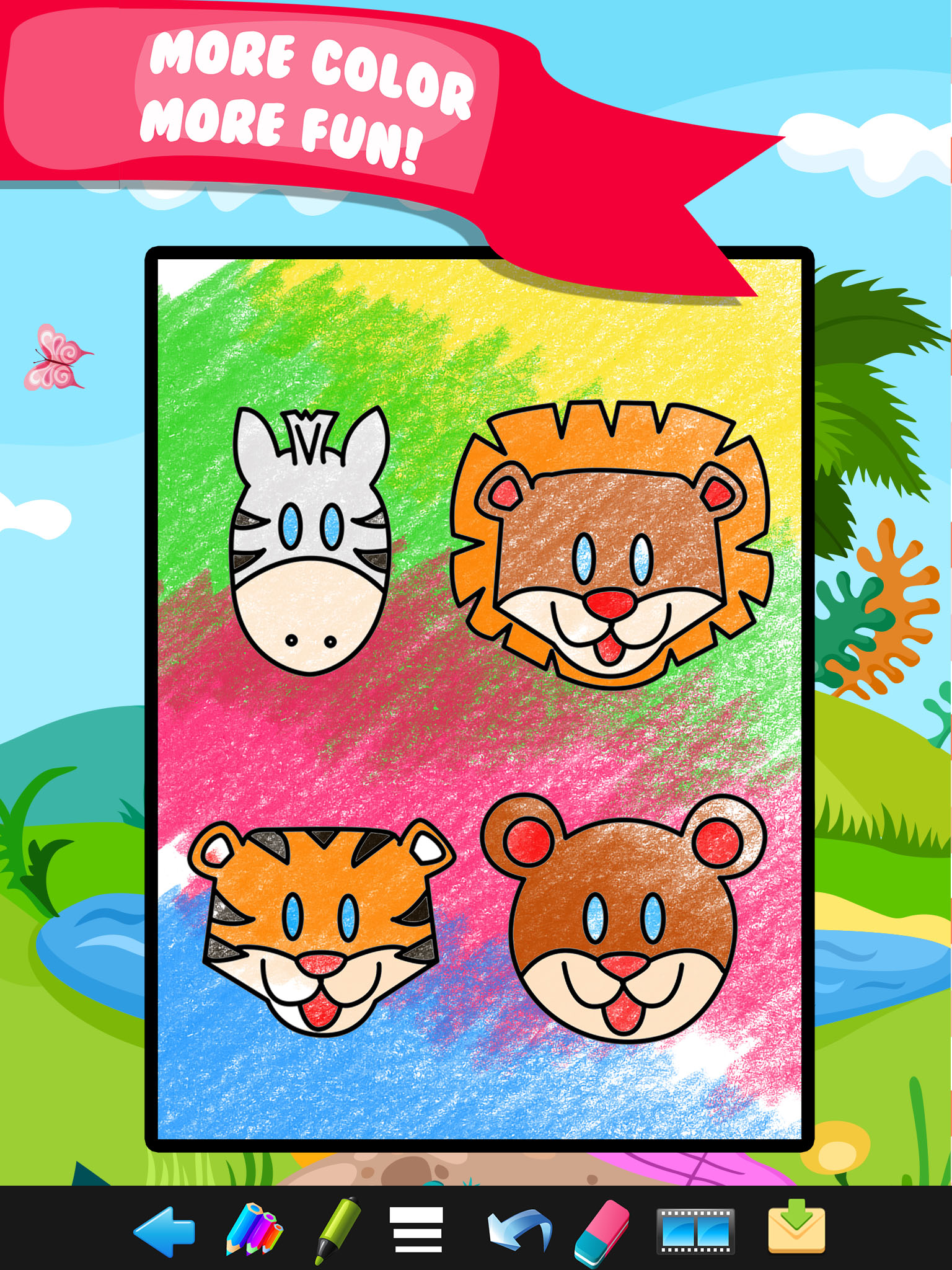 Kids Doodle Coloring Book Drawing - Preschool Toddler Fun! screenshot 8