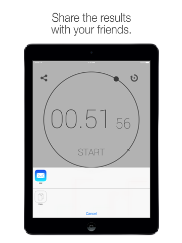 Timr - Puristic timer & stopwatch iPad screenshot 4 - Utilities app