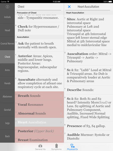 Screenshot #1 for Clinical Skills - History, Symptoms & Physical Examination