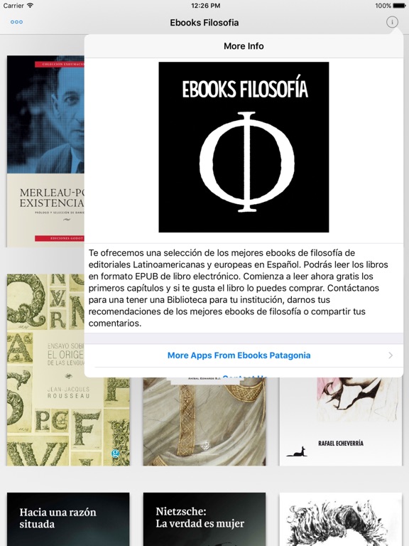 Screenshot #5 pour Ebooks de Filosofía en Biblioteca Digital Gratuita