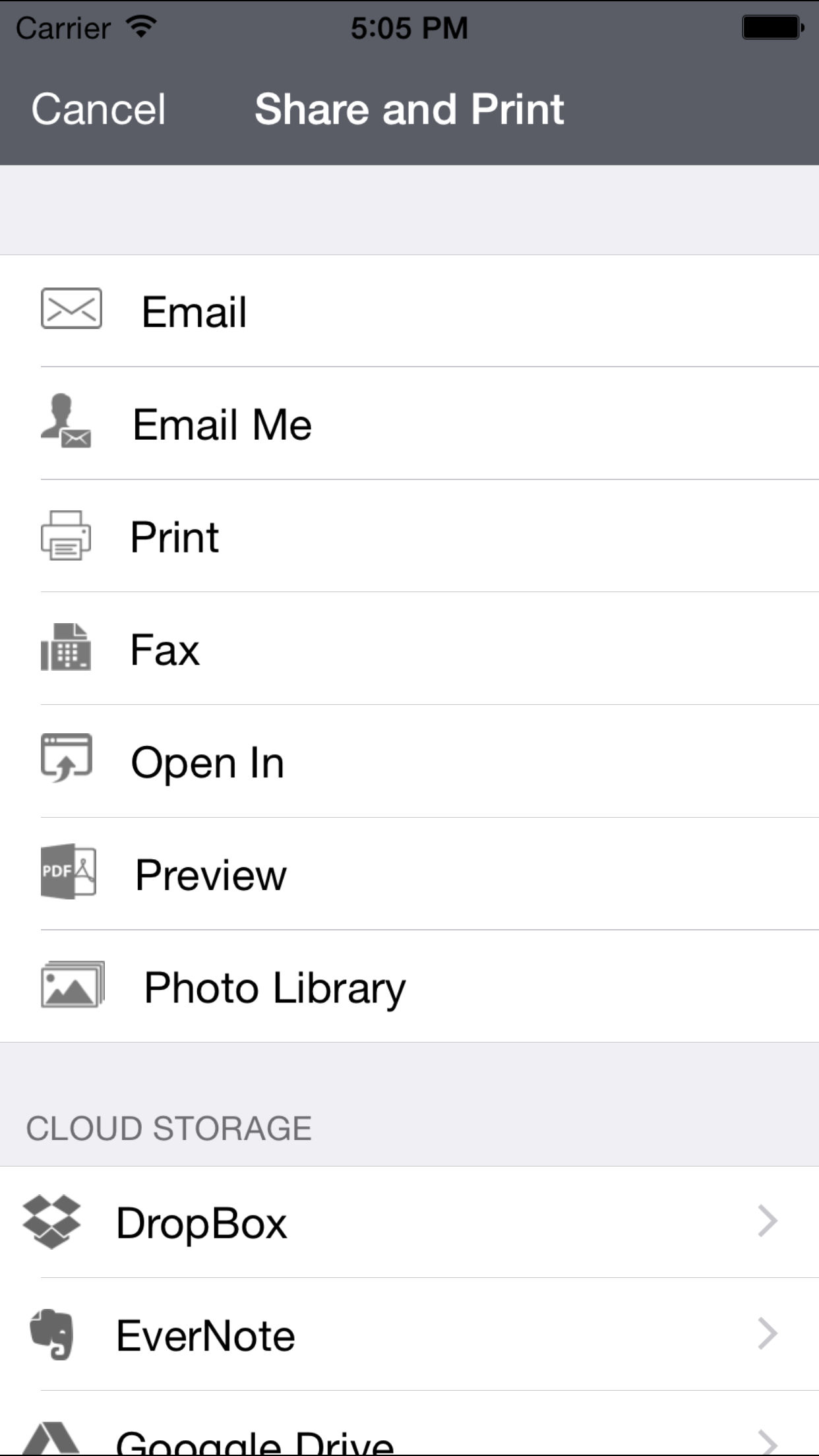 QuickScan - Scan PDF, Print, Fax, Email, and Upload to Cloud Storages screenshot 4