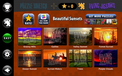 Beautiful Sunsets Living Jigsaw Puzzles and Puzzle Stretch screenshot 2