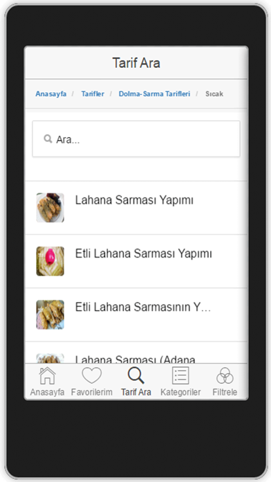 Screenshot #2 pour Yemek Tarifleri Bul