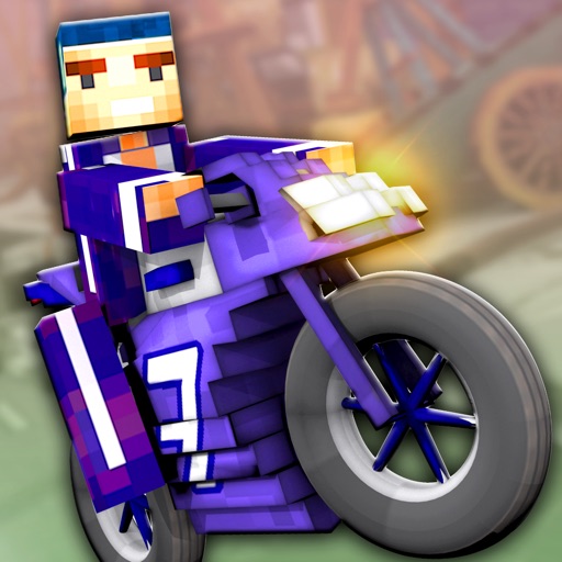 Super Bike Runner - Free 3D Blocky Motorcycle Racing Games Icon