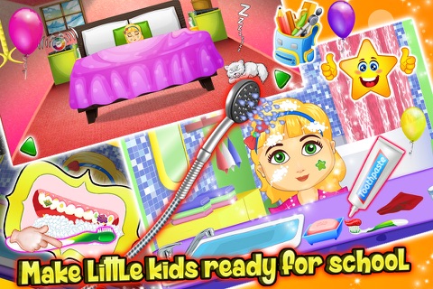 Baby First Day At School – kids learning & education game screenshot 2