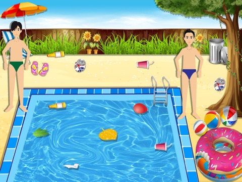 Pool Party & Bonfire - BBQ cooking adventure & chef game iPad screenshot