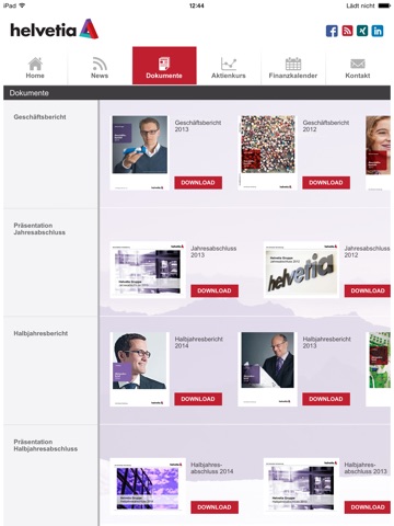 Helvetia Investor Relations screenshot 3