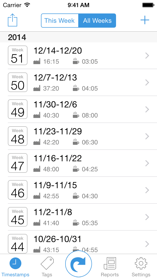 TimeStamps - Time Recording with Ease