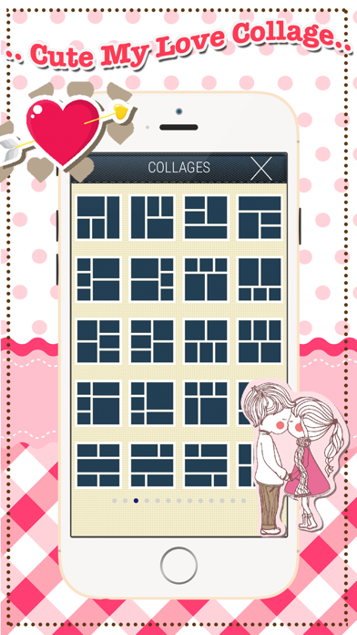 Cute My Love Collage iPhone screenshot
