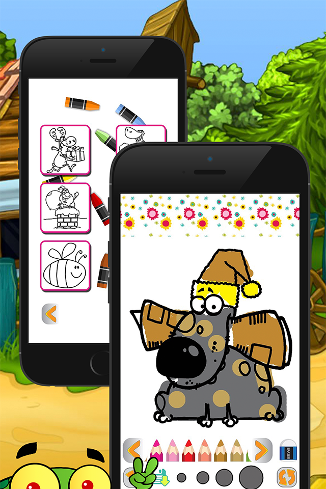 cartoon coloring page and book for kid