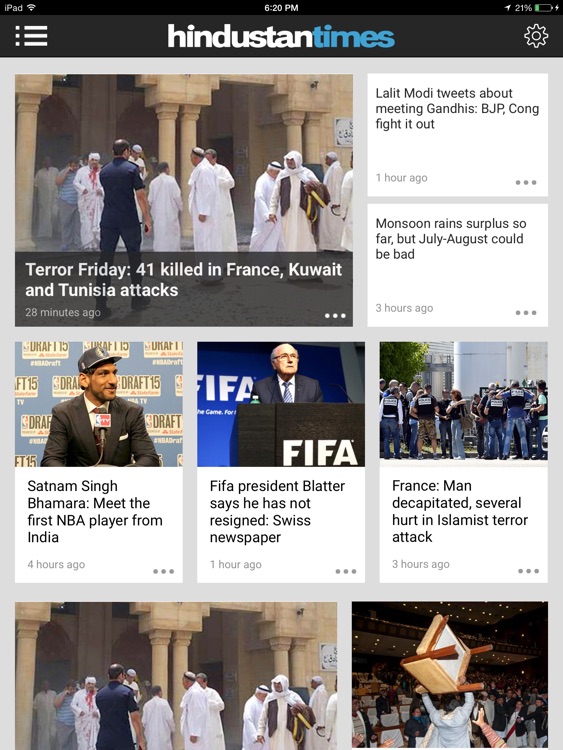 Hindustan Times App for iPad