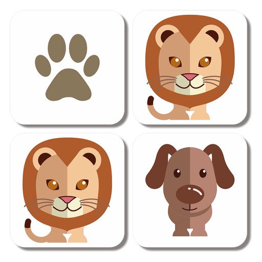 Animal Match - matching pairs for kids iOS App