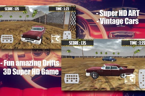 Real Vintage Drift 3D 2015: Car Racing Games for Boys screenshot 2