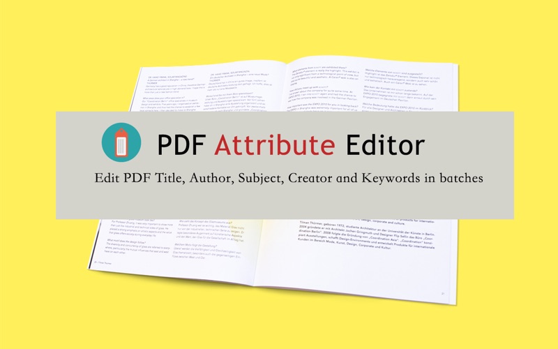 Screenshot #1 for PDF Attribute Editor