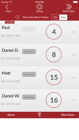 Game screenshot Hearts Scoreboard apk