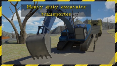 Excavator Transporter Rescue 3D Simulator- Be ready to rescue cars in this extreme high powered excavator transporter game Screenshot 5