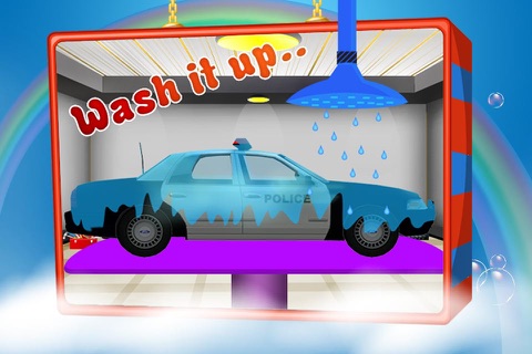 Police Car Wash – Cleanup messy vehicle in this auto cleaning game screenshot 4