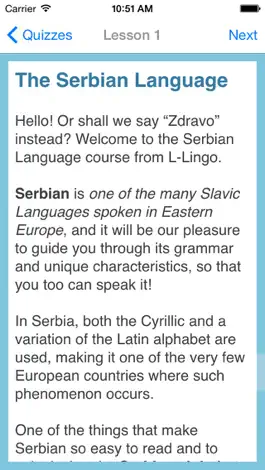 Game screenshot L-Lingo Learn Serbian apk