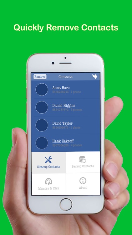 Clean & Clear Duplicate Master Contact Cleaner - Monitor & Check Memory Disk RAM Free screenshot-4