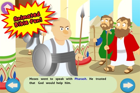 Moses and the Parting of the Red Sea: Bible Heroes - Teach Your Children with Stories, Songs, Puzzles and Coloring Games! screenshot 2