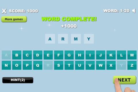 1 Word 10 Tries - Free Word Search Game screenshot 2