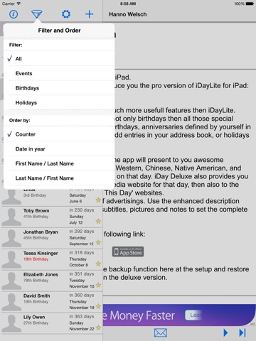 iDayLite für iPad screenshot 3