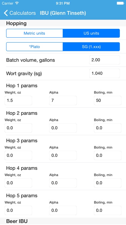 Brewing Calc screenshot-3