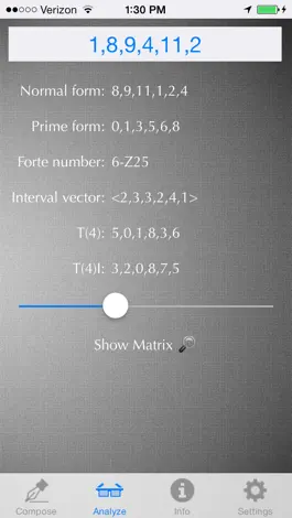Game screenshot Post-Tonal Theory Calculator apk