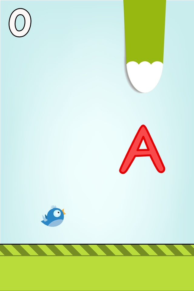 ABC Flappy Game - Learn The Alphabet Letter & Phonics Names One Bird at a Time screenshot 2