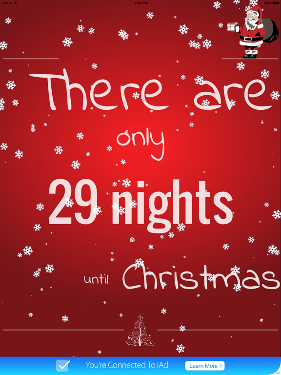 Christmas Countdown iPad screenshot