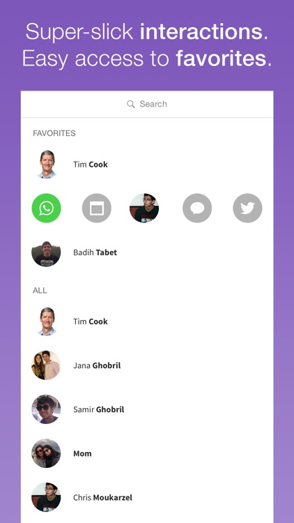 Mingle: Action-Based Contacts