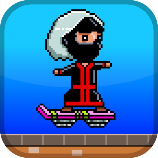 A Red Bouncing Skateboard Party icon