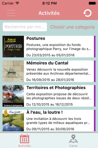 Cantal Activité screenshot 2