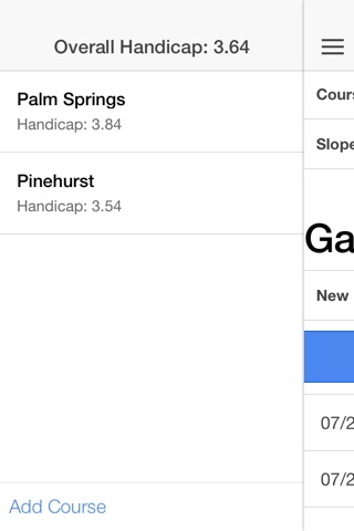 Golf Handicap Manager screenshot 3