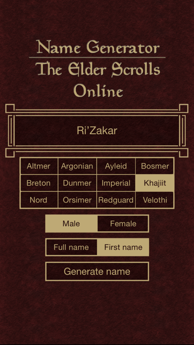 Name Generator for The Elder Scrolls Onlineのおすすめ画像5