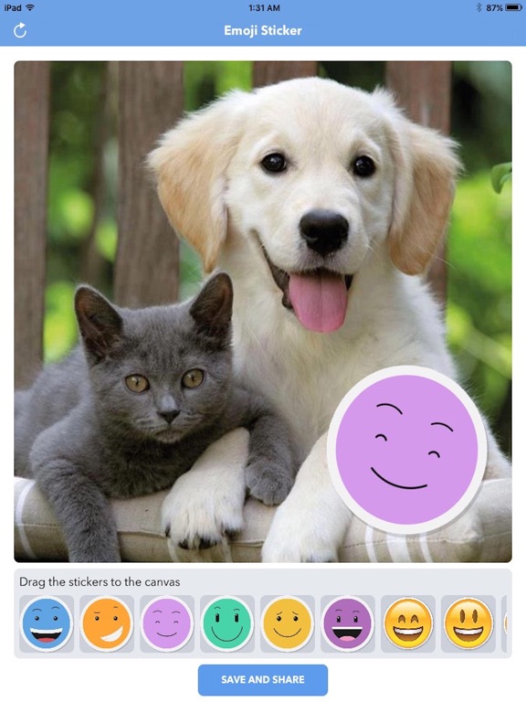 Screenshot #4 pour Simple Emoji Sticker - Best Photo Emoticon Maker with Picture Editor for Cute Camera Selfie