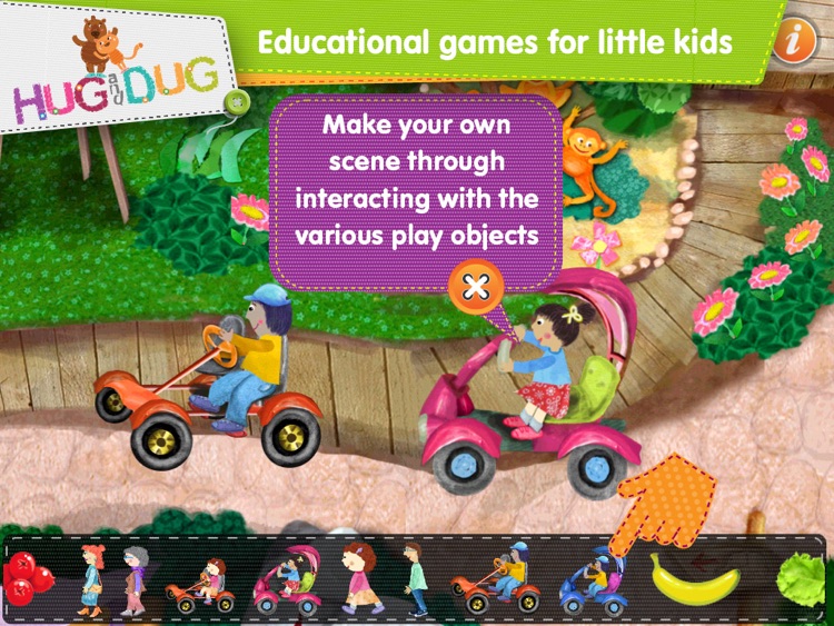 Zoo Explorer -  HugDug animals activity game for little kids.