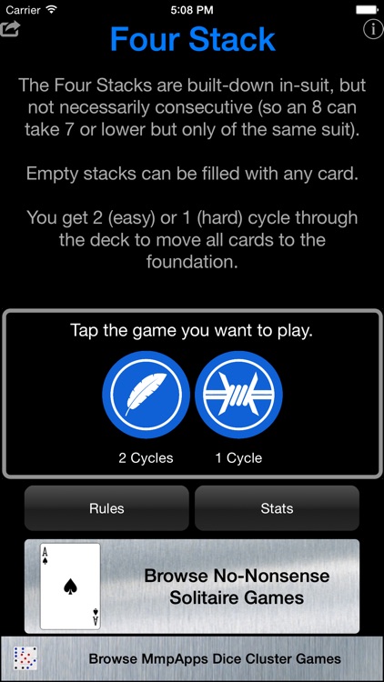 Four Stack Solitaire screenshot-4