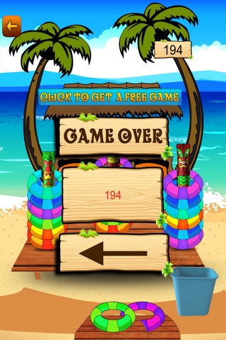 Hawaiian Vacation Beach Ring Toss Game Pro screenshot 3