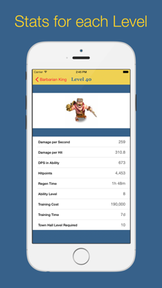 Database for Clash of Clans™ (unofficial) screenshot 4