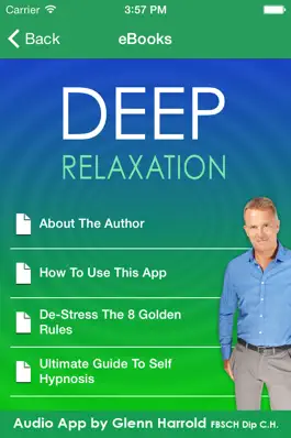 Game screenshot Deep Relaxation Hypnosis AudioApp-Glenn Harrold hack