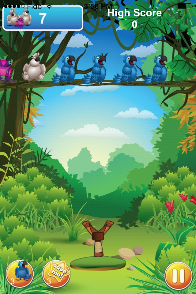 Papi Rico Bird: Blue Parrot Sling-shot Adventure in Rio de Janeiro screenshot 3