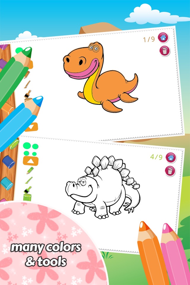 Dino Coloring Book Drawing for Kid Games screenshot 4